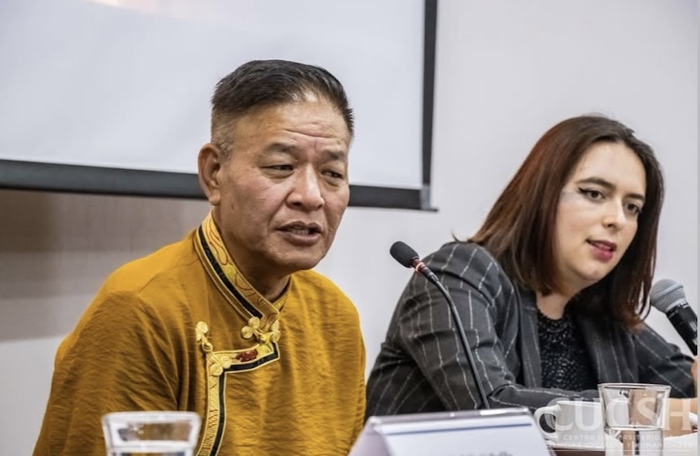 CTA-president Penpa Tsering geeft lezing aan de Universiteit van Guadalajara in Mexico op 27 oktober 2025